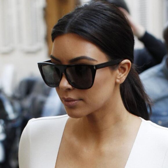 NEW SAINT LAURENT SL1 SLIM 002 SUNGLASSES UNISEX HAVANA SHIELD SL 1 SLIM 002 - Picture 1 of 12